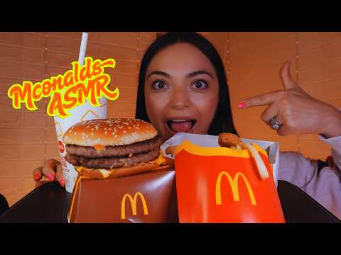 ASMR McDonald's Mukbang ,Mcburger, Chicken Nuggets, Fries, Eating Sounds