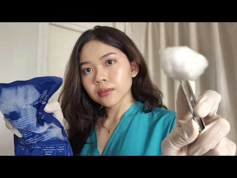 ASMR Thai Nurse Dresses Your Wound & Bruises 🩹 พยาบาลทำแผลสดและแผลฟกช้ำ