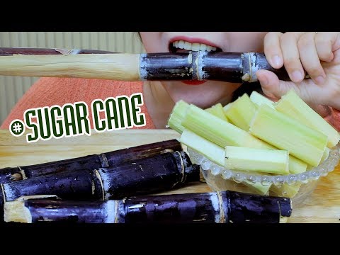 ASMR Mukbang SUGAR CANE , CRUNCHY EATING SOUNDS ,+食べる,咀嚼音,먹방 이팅, 사운드 , gulp| LINH-ASMR