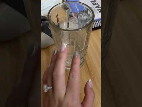 ASMR on a glass cup