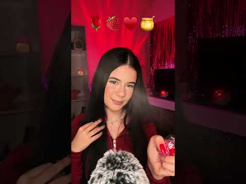 ASMR COM EMOJI 🌹🍓❤️🍯 #asmr #emoji #gabiasmr