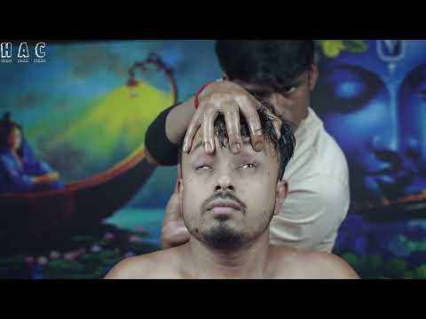 Very Fast ASMR Head And Neck Massage With Neck Cracking By Indian Barber | Tapping And Scratching