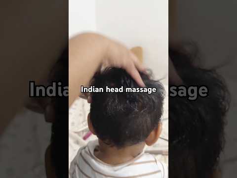 Asmr indian head massage 💆 with coconut oil #asmrshorts #headmassage
