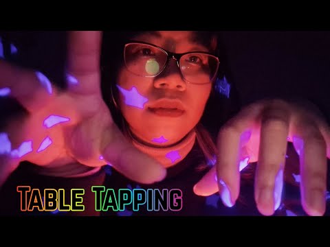 ASMR TABLE TAPPING FOR SLEEP (Camera Tapping, No Talking, Visual Triggers) ⭐🌈 [Lofi]