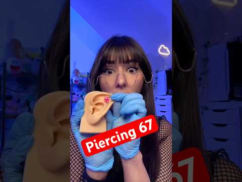 ASMR Piercing 67 #asmr #shorts #comedy