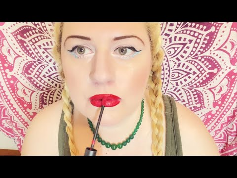 Going Through My Makeup Bag & Trying On Lipsticks💄(Slow Speaking ASMR)