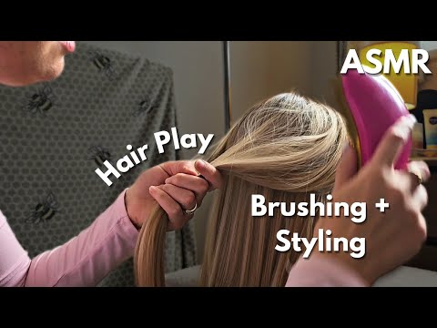 ASMR Hair play | Hairstyles | Brushing SLEEPY