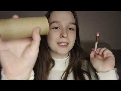 ASMR PINCÉIS NA TELA COM O ROLINHO DE PAPEL HIGIÊNICO ESCREVENDO NO SEU ROSTO E SONS DE BOCA SONO