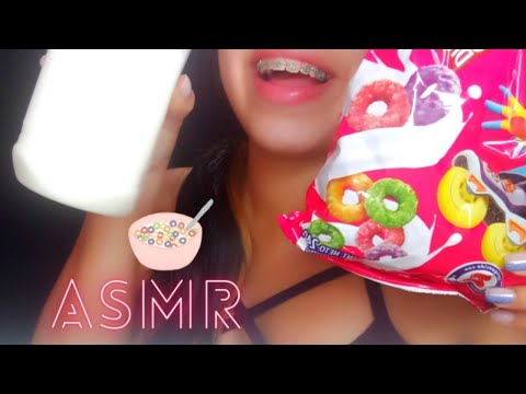 ASMR Comiendo cereal de colores (eating sounds) 🥛🥣