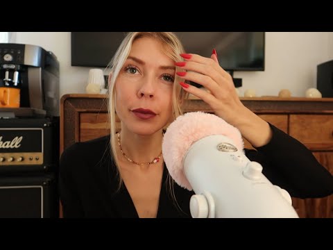 #ASMR | Let's Do My Red Press-On Nails Together 💅💖🍂 | Background Fireplace Sounds 🔥🤤🪵