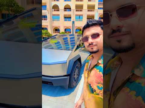 Tesla Hit by First-Ever Cybertruck in Dubai 🥵🇦🇪 #shorts #tesla #cybertruck #tending #dubai