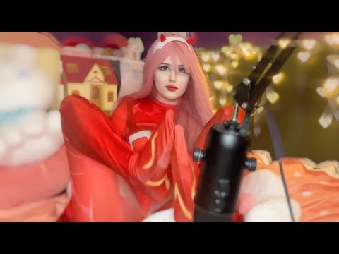 ASMR Feet Sounds 👣 Zero Two Cosplay