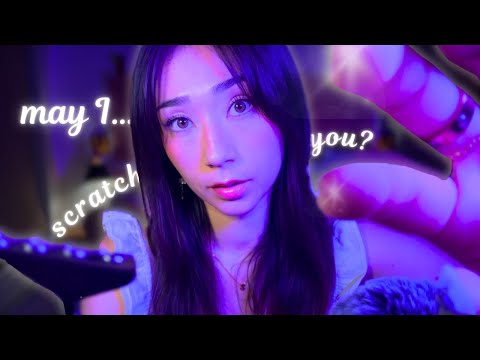 ASMR Anticipatory Face Scratching & Raking for INTENSE tingles 🤤✨