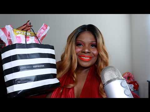 Sephora Makeup Haul ASMR Chewing Gum