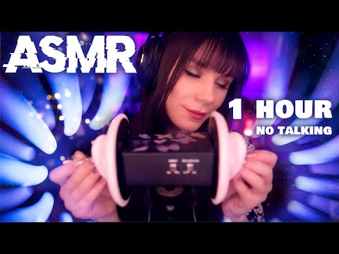 АСМР Триггеры для сна 💎 Чистка и Массаж Ушек, Звуки рук, Перчатки 💎 ASMR 1 Hour Triggers