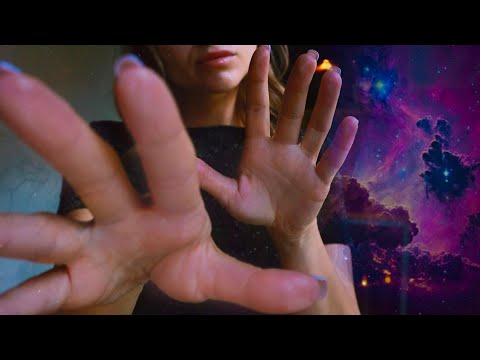 Sleepy ASMR Jellyfish Hand Movements | Underwater Ambience & Nebula Effect