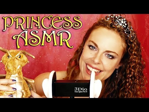 Pink Princess Girly ASMR Binaural Ear to Ear Whisper w/ Ear Cleaning, Brushing & Scratching