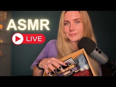 Live ASMR Hangout w/ tapping, scratching, whispering, & reading YOUR verse requests 🫶