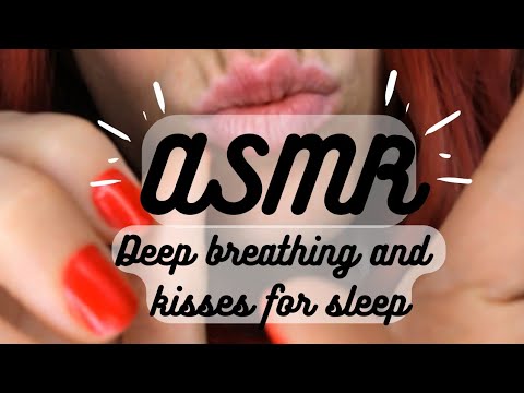 ASMR | Deep breathing, kisses, and shushing for sleep (slow, soothing personal attention) 💋