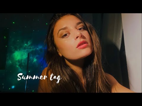 ASMR ITA| summer tag + ti aiuto a combattere il caldo💙❄️