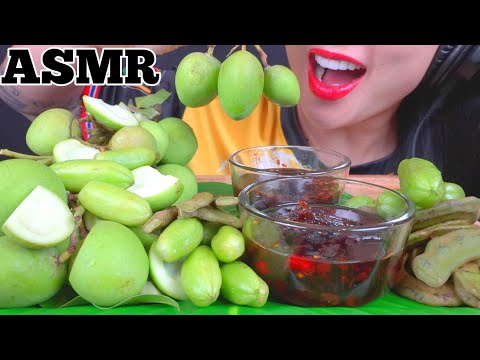 ASMR SOUR FRUITS MANGO + TAMARIND + TALING PLING (MOUTH WATERING EATING SOUND) NO TALKING | SAS-ASMR