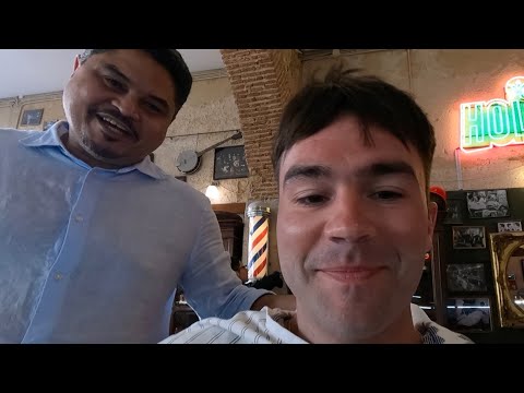💈Hot Towel Wet Shave | Figaros Barbershop 📍Lisbon, Portugal [Unintentional ASMR]