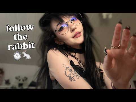 asmr ☾ down the rabbit hole... ⋆˙⟡🐇 [german alice in wonderland reading]