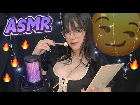 ASMR TE FAZENDO PERGUNTAS ÍNTIMAS E DESCONFORTÁVEIS 😳