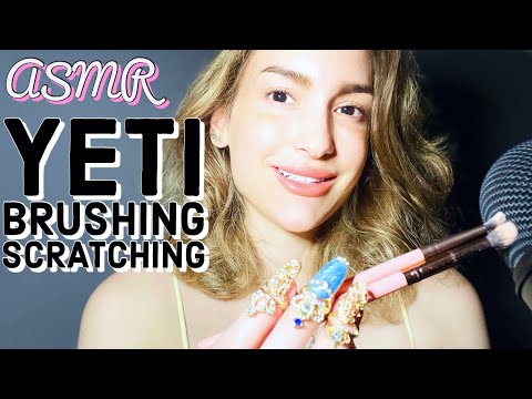 ASMR | BARE MIC SCRATCHING & BRUSHING ~ NO TALKING ~ BLUE YETI✨