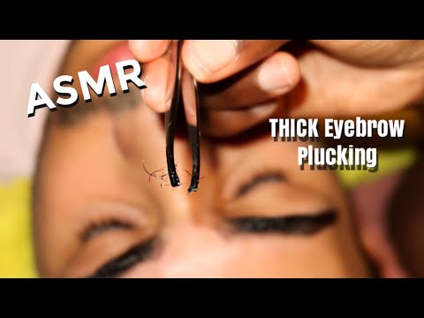ASMR- Intense Unibrow Tweezing / Plucking 😴 {Reducing + Shaping} 👨🏽‍🦲 Untamed Eyebrows