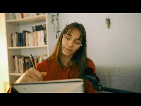 real french artist is drawing you (asmr)