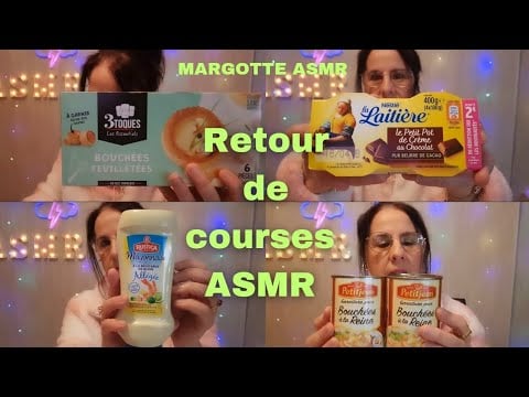 Video du jeudi soir, " Retour de courses Asmr" 🛒🛒🛒