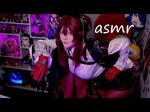 АСМР На 3DIO и Косплей Кафки | Массаж, Шепот, Трейсинг | ASMR On 3 DIO with Kafka 🍑