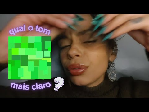 Teste de visão + Perguntas aleatórias ao som de chuva 🌧️ ASMR
