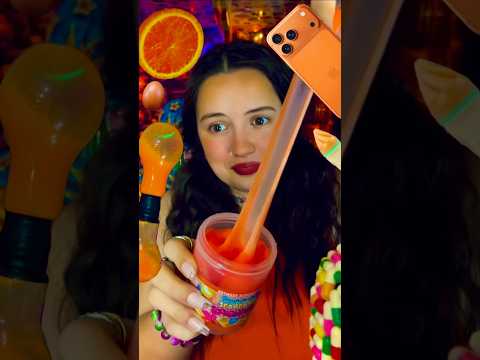 Comment which orange item doesn’t belong? 🤔🍊 #asmr #orangeasmr #relax