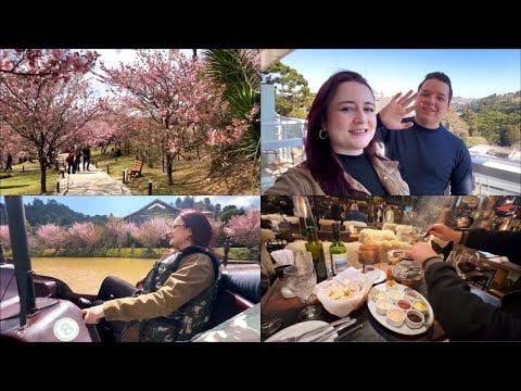 ASMR VLOG #1: VIAGEM PARA CAMPOS DO JORDÃO I PARQUE DAS CEREJEIRAS, PARQUE CAPIVARI, NOITE DO FONDUE