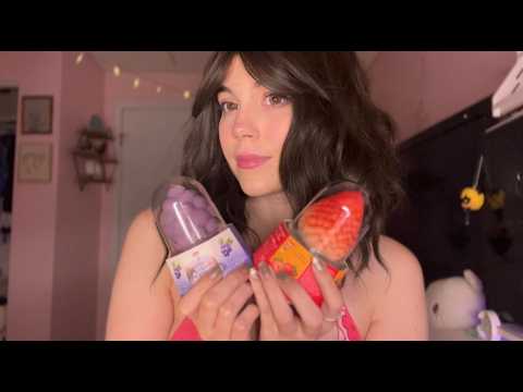 ASMR trying fruit icecream