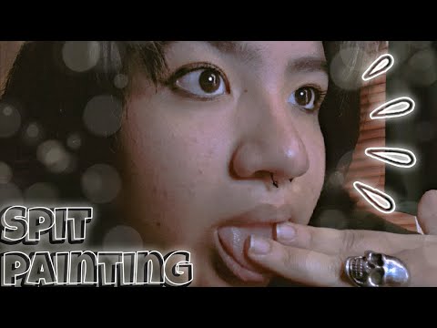 Asmr Spit painting | Pintando tu cara con babita 💦
