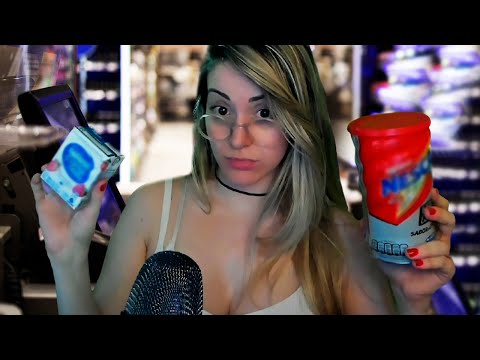 ASMR - CAIXA DE SUPERMERCADO INTROMETIDA 👀