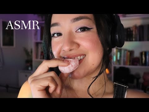 ASMR eating mochi