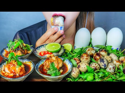 ASMR Balut - Duck Embryo and quail Embryo (EXOTIC FOOD) EATING SOUNDS | LINH-ASMR