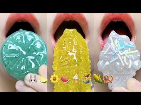 Asmr Eating Kohakuto Emoji Food 🌽🥨🐰