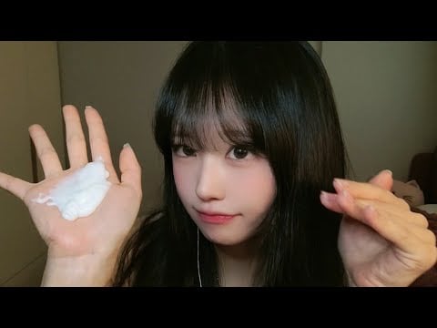 크림 잔뜩 묻은 손소리 ASMR🤍 | 잠 오는 꾸덕한 손 비비기 사운드