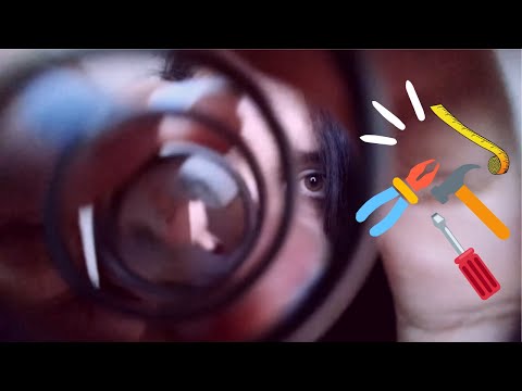 ASMR MEXENDO NA SUA TELA COM FERRAMENTAS DE VERDADE [vídeo para relaxar]
