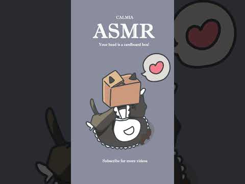 ୨୧✿ ASMR ✿୨୧ Your head is a CARDBOARD BOX!｜no talking｜clack /tap sounds #shorts #asmr