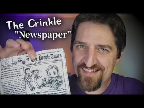 ASMR Crinkly Newspaper 🗞️ SENSITIVE Mics #SleepAid