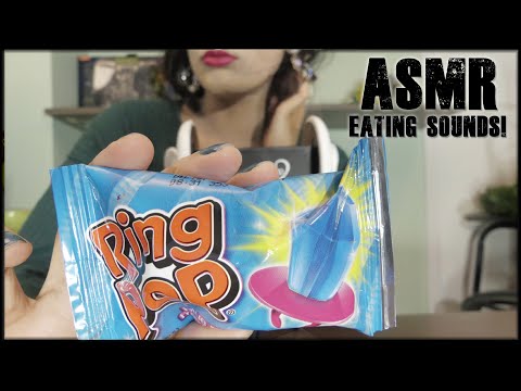 Asmr Eating Sounds Eating Ring Pop Candy 90's Candy Retro{ 3DIO BINAURAL SOUNDS]