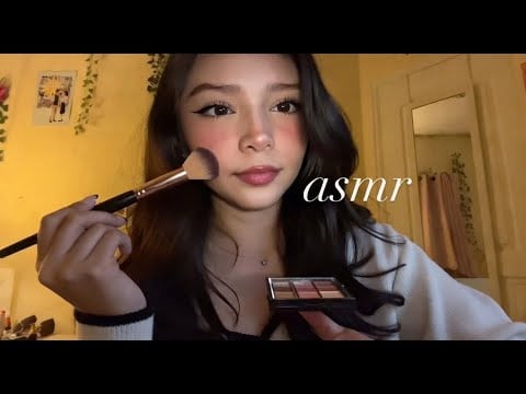 Asmr doing your makeup no talking