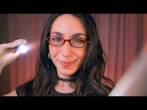 ASMR Cranial Nerve Exam 👁️ Light Test, Ear to Ear & Face Exam