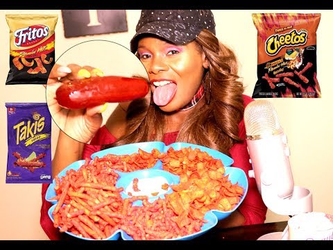 PICKLE MUKBANG ASMR Ramble | Cheetos Takis Fritos FLAMIN HOT